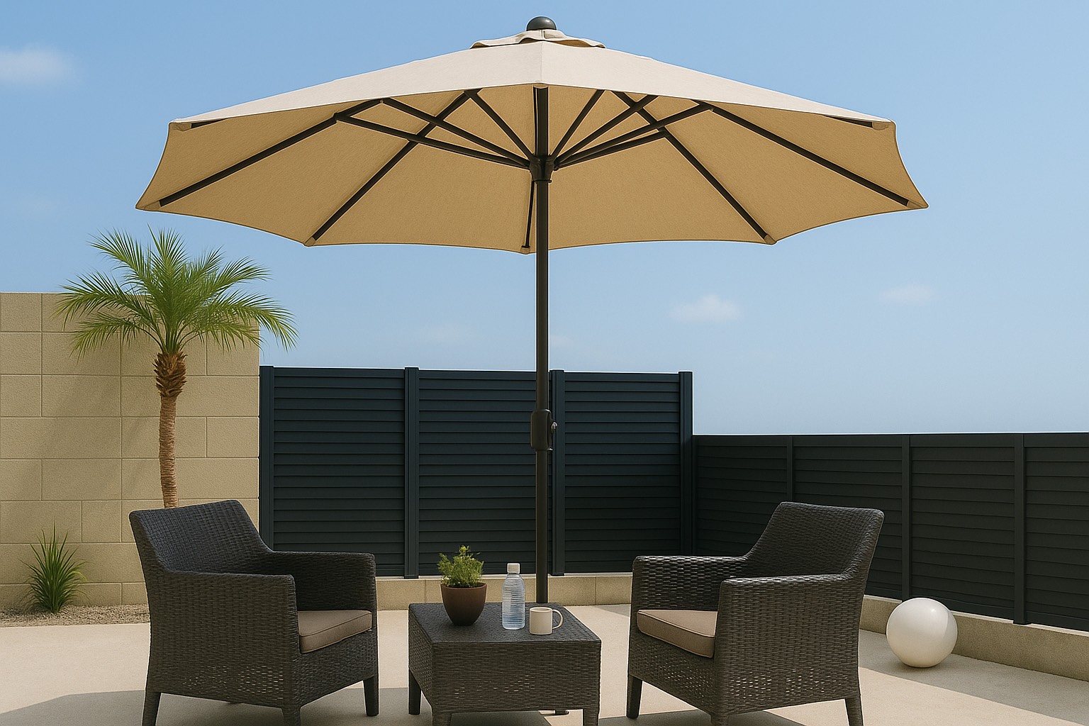 開放的なテラス